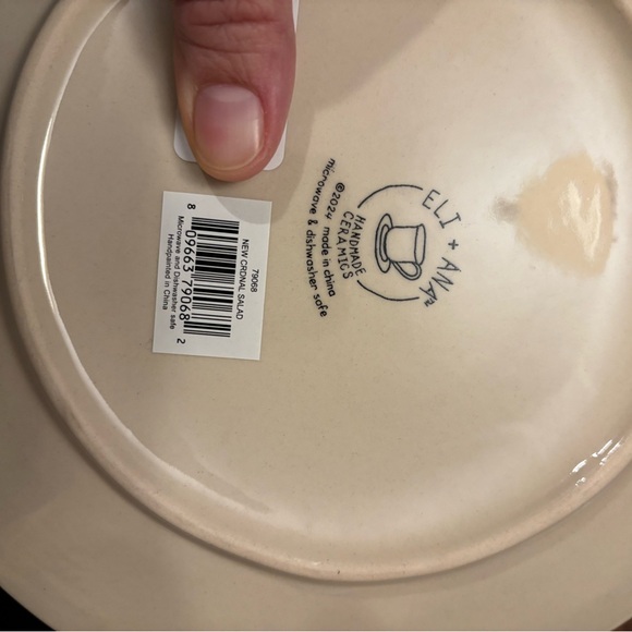 Eli + Ana set 4 cardinal salad plates - Picture 3 of 3